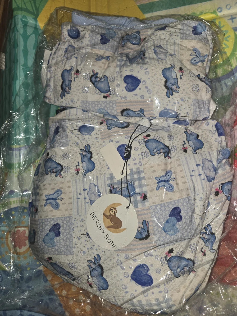 The Sleepy Sloth Eeyore The Best- Twin/full Sheet And 2 Pillow Case Set Banboo
